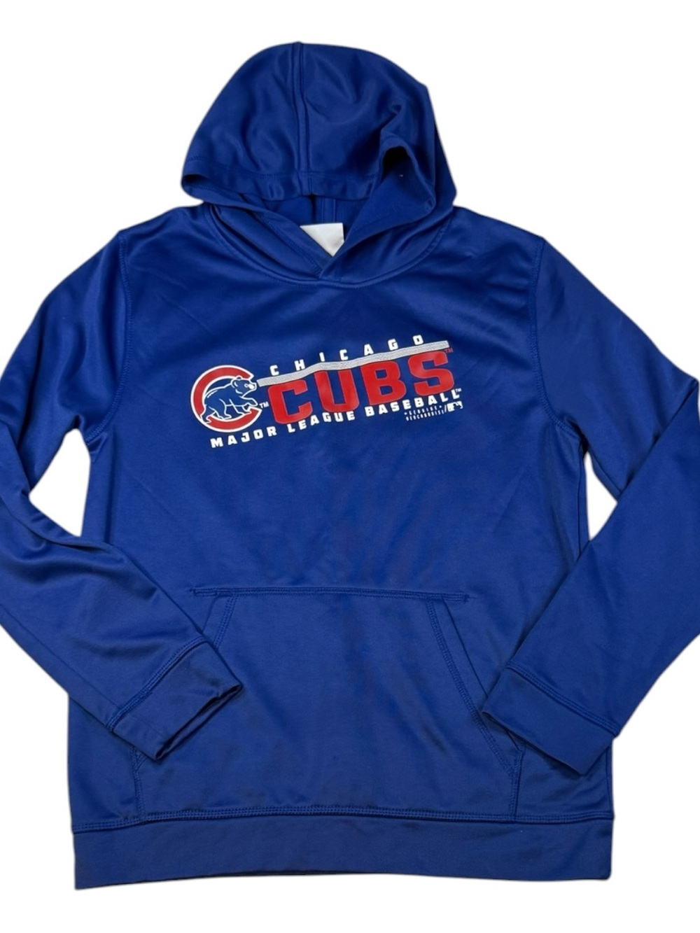 Chicago Cubs Hoodie Youth Large 14/16 Majestic MLB Blue Pullover Sweatshirt
